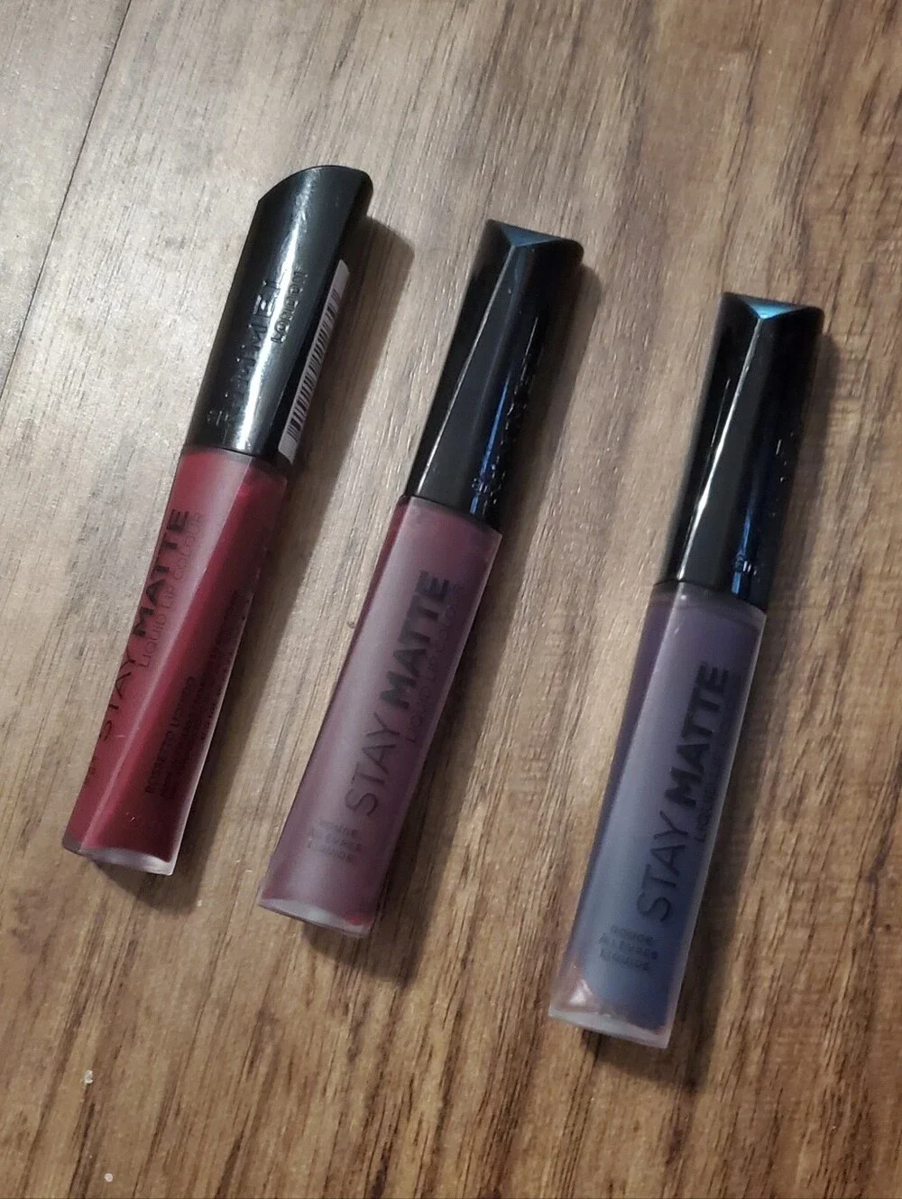 Rimmel London Stay Matte Liquid Lip Colour- Plum Bundle